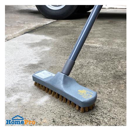 แปรงขัดพื้นทองเหลืองด้ามยาว POLY-BRITE สีเทา_1