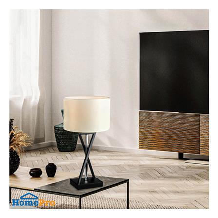 ไฟตั้งโต๊ะ L&E 01-02899 สีขาว/ดำ_1