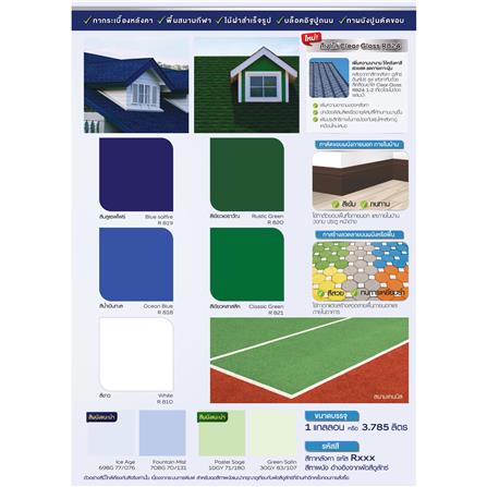 สีทาหลังคา DULUX INSPIRE ROOF PAINT R810 สีขาว กึ่งเงา 1 แกลลอน_3