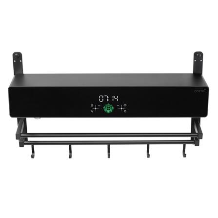 ชั้นวางพร้อมราวระบบเป่าแห้ง COTTO SAC003 สีดำ_1