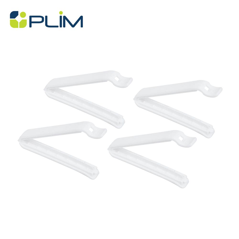 ที่หนีบปากถุง 9 ซม. PLIM XY-0111 สีขาว แพ็ก 4 ชิ้น