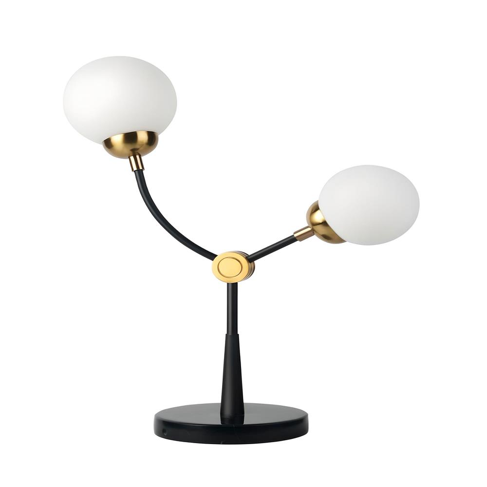 ไฟตั้งโต๊ะ L&E 01-02846 สีทอง/ดำ/ขาว