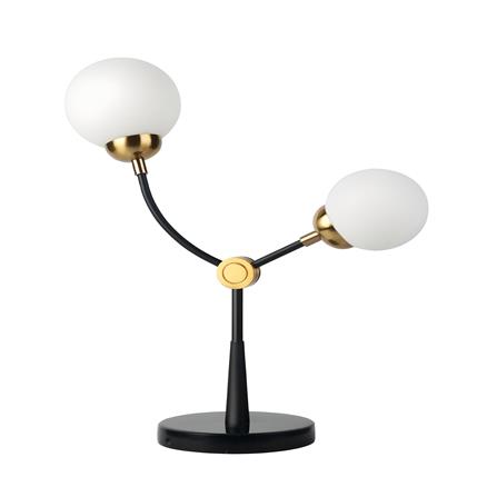 ไฟตั้งโต๊ะ L&E 01-02846 สีทอง/ดำ/ขาว_0