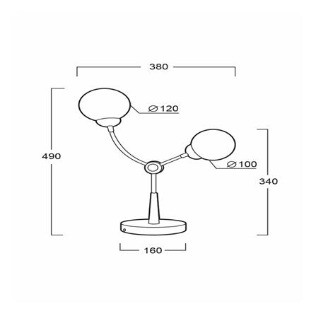 ไฟตั้งโต๊ะ L&E 01-02846 สีทอง/ดำ/ขาว_2