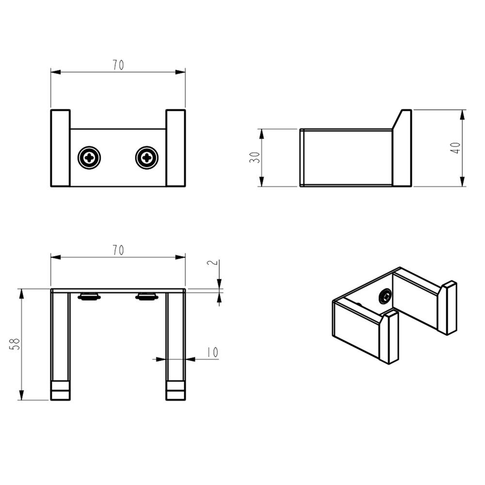 ขอแขวนผ้า HAFELE 495.80.253 สเตนเลส