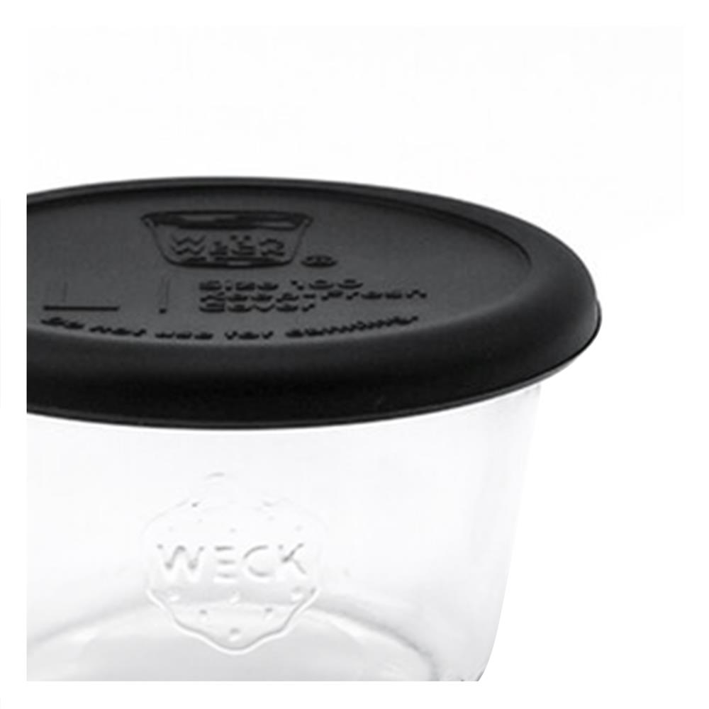 ขวดโหลแก้วฝาดึง WECK MOLD 370 มล. สีดำ/ใส