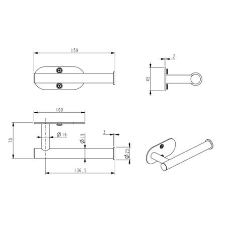 ที่ใส่กระดาษ HAFELE 495.80.255 สีสเตนเลส_3