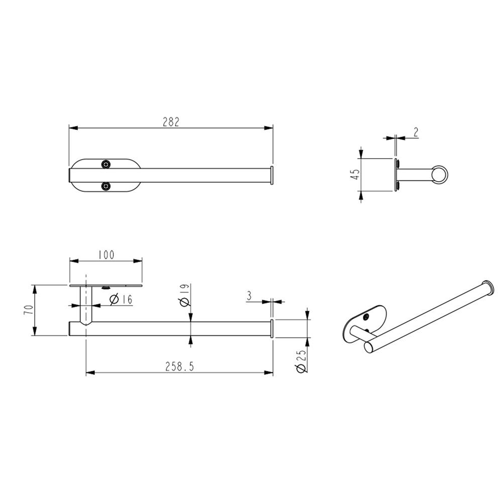 ห่วงแขวนผ้า HAFELE 495.80.256 สเตนเลส