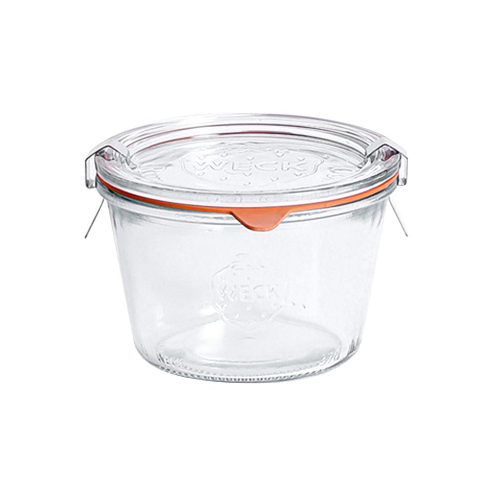 ขวดโหลแก้วฝาดึง WECK MOLD 370 มล. สีใส/ส้ม