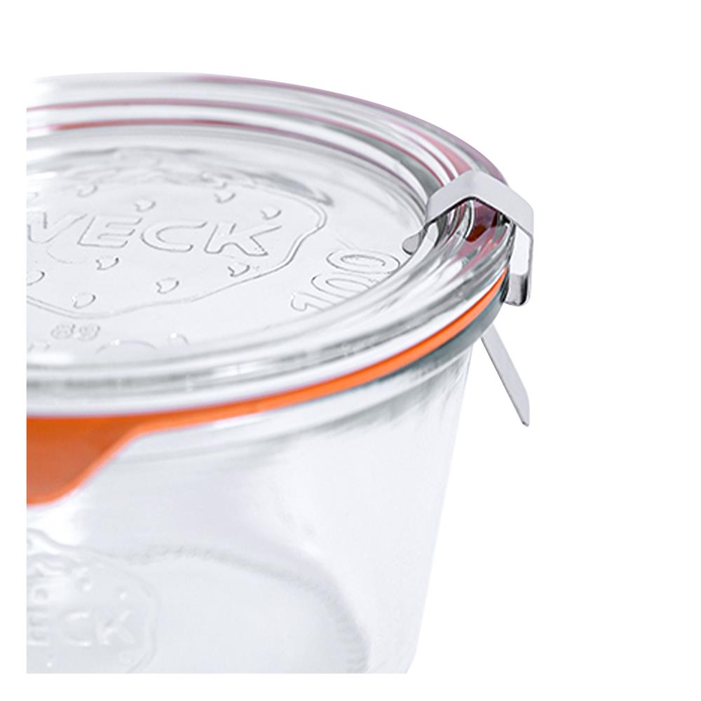 ขวดโหลแก้วฝาดึง WECK MOLD 370 มล. สีใส/ส้ม