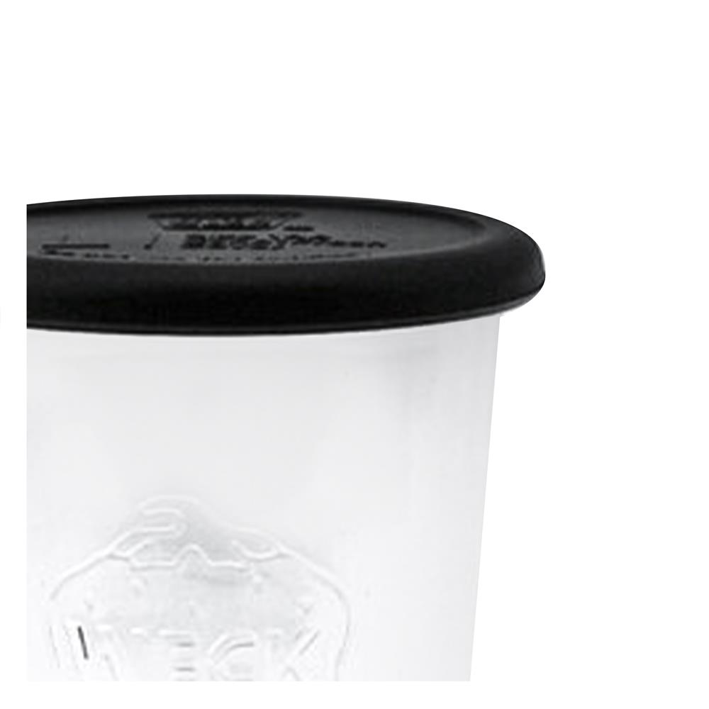 ขวดโหลแก้วฝาดึง WECK MOLD 850 มล. สีดำ/ใส