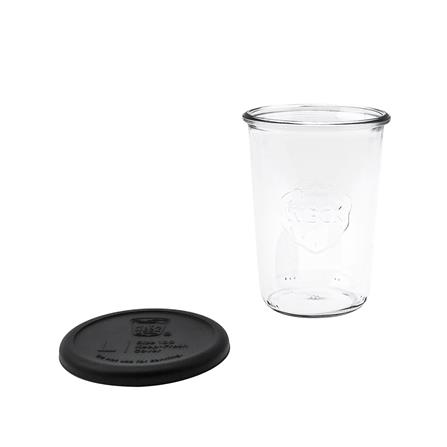 ขวดโหลแก้วฝาดึง WECK MOLD 850 มล. สีดำ/ใส_1