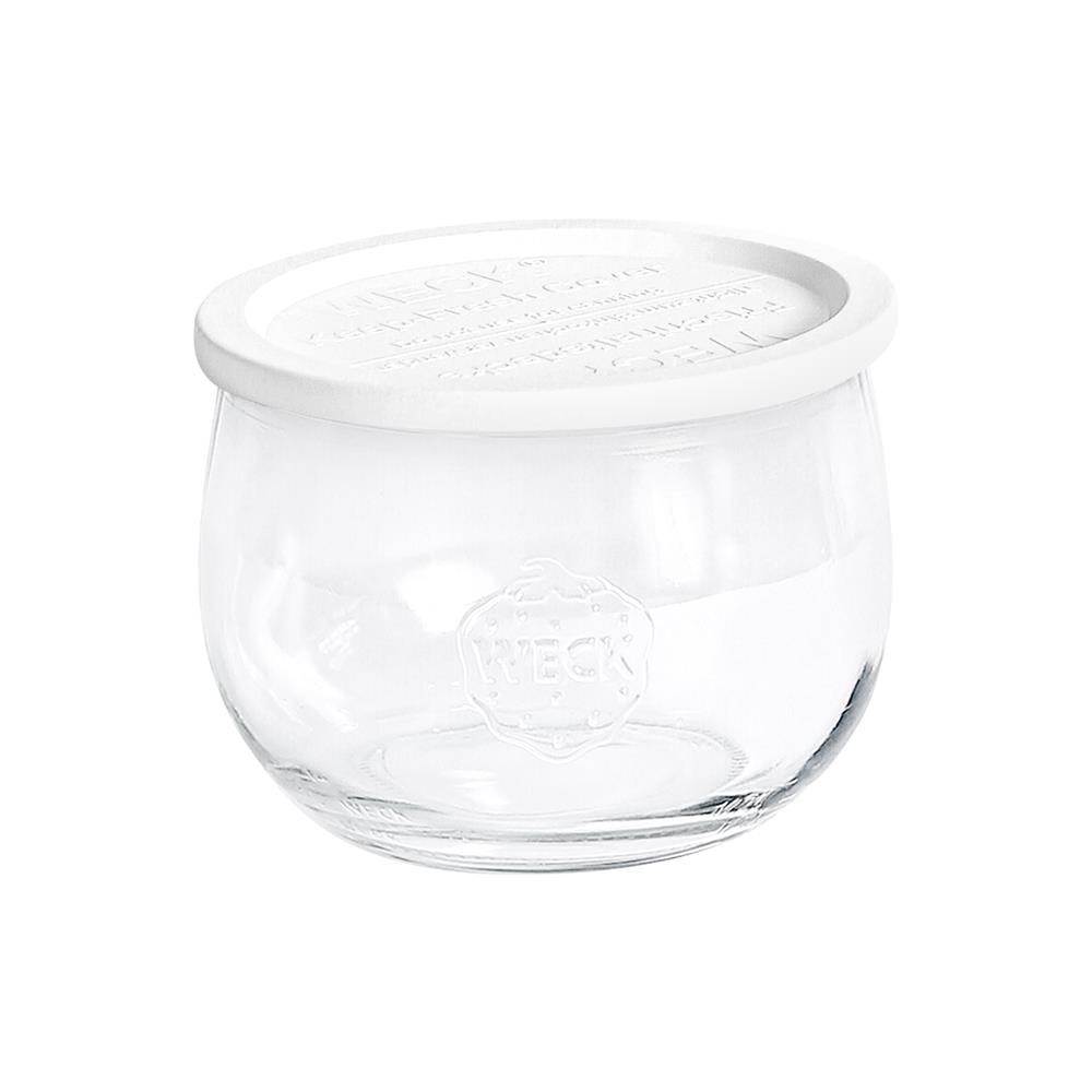 ขวดโหลแก้วฝาดึง WECK TULIP 580 มล. สีขาว/ใส