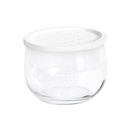 ขวดโหลแก้วฝาดึง WECK TULIP 580 มล. สีขาว/ใส_0