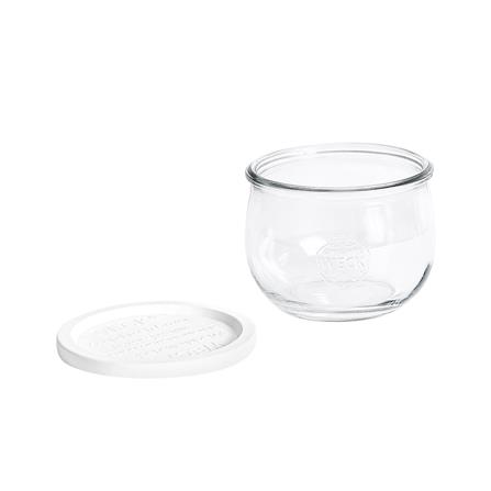 ขวดโหลแก้วฝาดึง WECK TULIP 580 มล. สีขาว/ใส_1