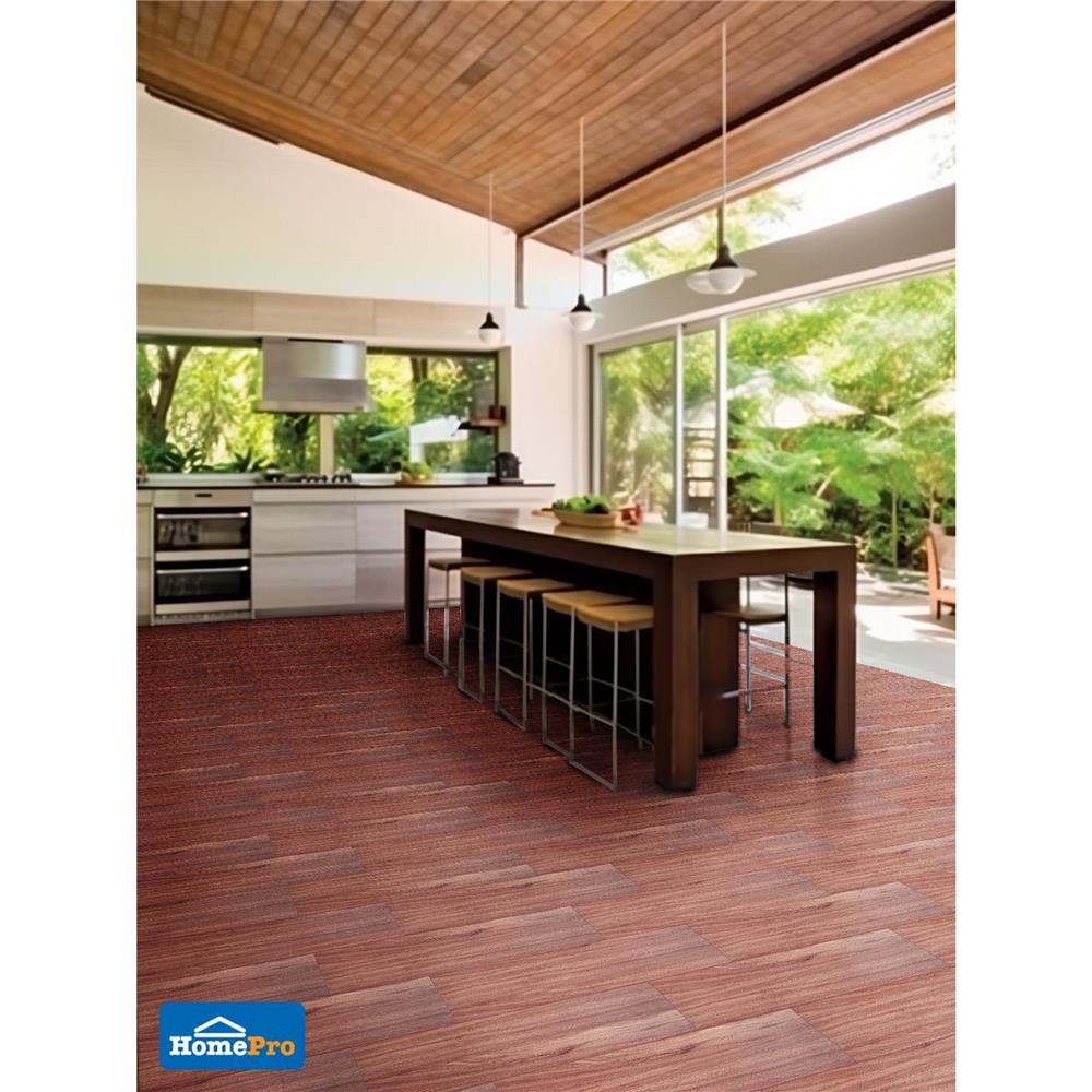 กระเบื้องพื้น 15x60 ซม. MAXIMUS เฮย์วู้ด น้ำตาลแดง A 1 ตร.ม.