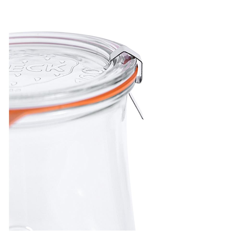 ขวดโหลแก้วฝาดึง WECK TULIP 1750 มล. สีใส/ส้ม