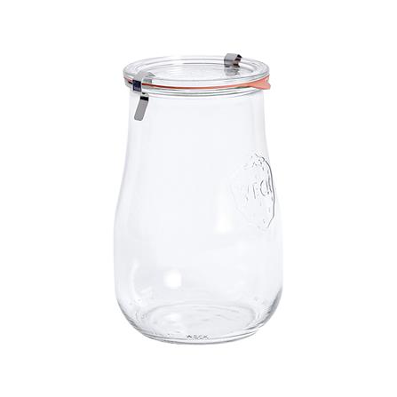 ขวดโหลแก้วฝาดึง WECK TULIP 1750 มล. สีใส/ส้ม_1