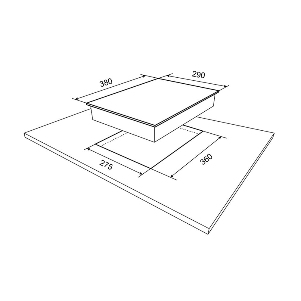 เตาฝังเซรามิก MEX VRC131 30 ซม.