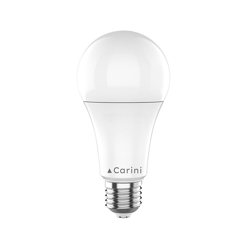 หลอด LED CARINI A65 ECOLIFE 15 วัตต์ WARM WHITE E27 แพ็ก 4 ชิ้น