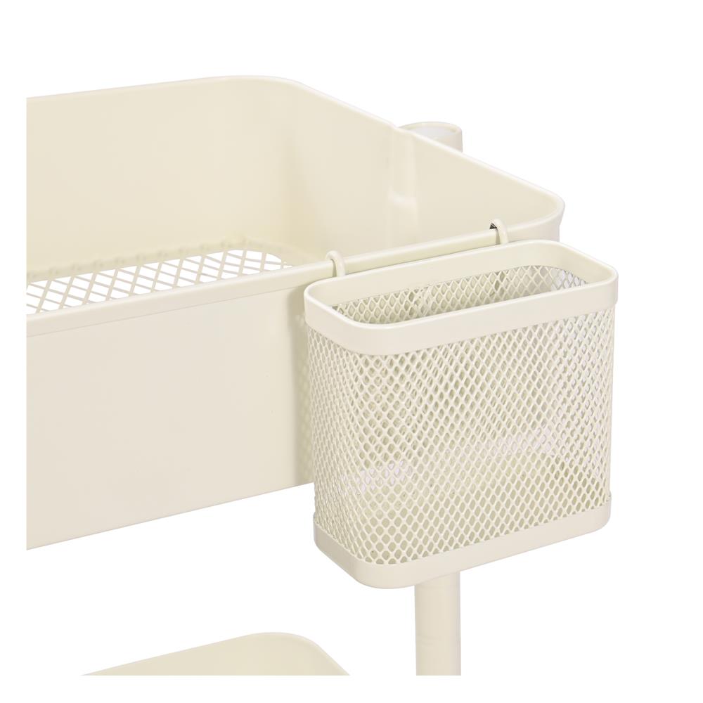 ชั้นวางของ 3 ชั้น มีล้อ STACKO WENDY 41.2x32.7x81 ซม. สีขาว