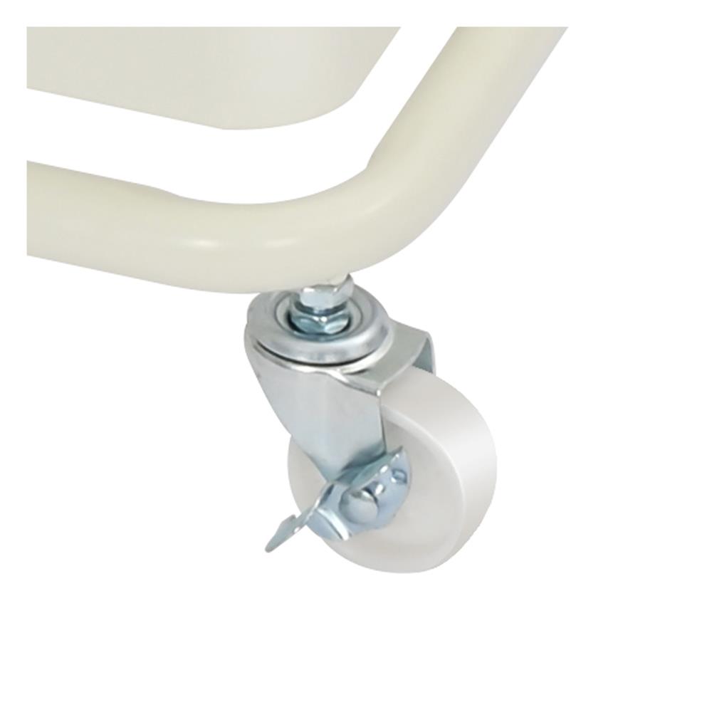 ชั้นวางของ 3 ชั้น มีล้อ STACKO WENDY 41.2x32.7x81 ซม. สีขาว