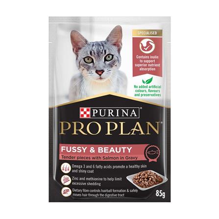 อาหารเปียกแมว PROPLAN ADL CAT FUSSY & BEAUTY POUCH 85 ก._0