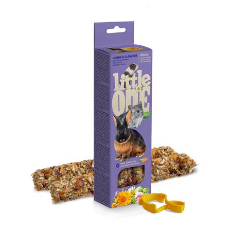 ขนมกระต่ายและหนูชนิดแท่ง LITTLE ONE HERBS AND FLOWERS 110 ก._0