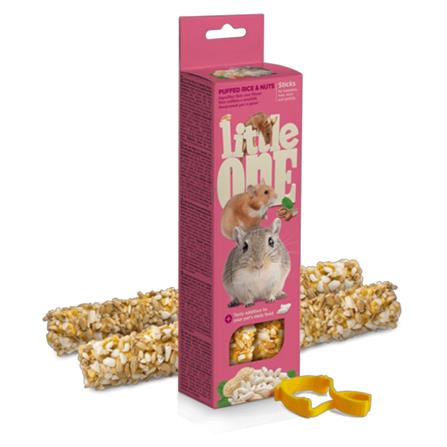 ขนมหนูแฮมเตอร์และหนู ชนิดแท่ง LITTLE ONE STICKS PUFFED RICE AND NUTS 110 ก._0