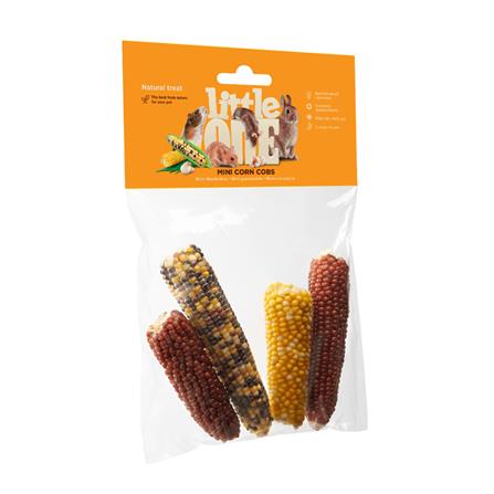 ขนมกระต่ายและสัตว์ฟันแทะ LITTLE ONE MINI CORNCOB NATURAL TREAT 130 ก._0