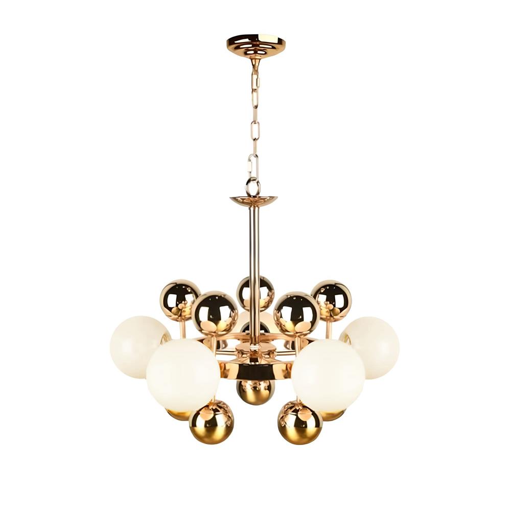 ไฟช่อ LUMAX 01-02859 สีขาว/ทอง 5 หัว