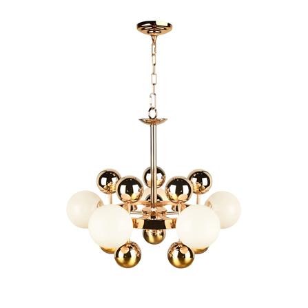 ไฟช่อ LUMAX 01-02859 สีขาว/ทอง 5 หัว_0