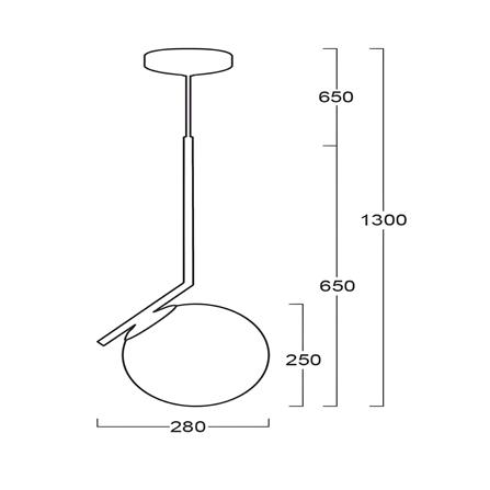 ไฟช่อ L&E 01-02598 สีขาว/ทอง 1 หัว_3