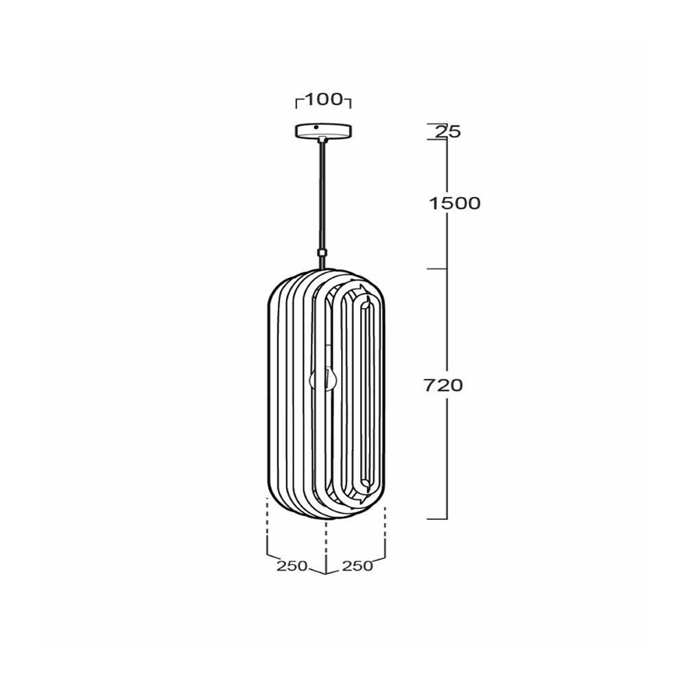ไฟช่อ L&E 02-01127 สีทอง 1 หัว