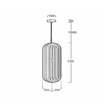 ไฟช่อ L&E 02-01127 สีทอง 1 หัว_3