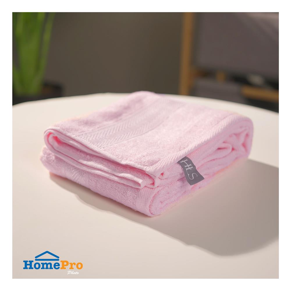 ผ้าขนหนู HOME LIVING STYLE GRETA 27X54 นิ้ว สี PINK