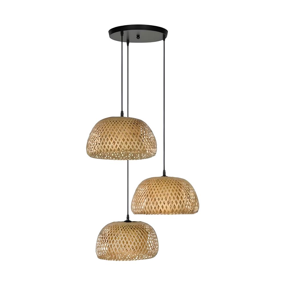 ไฟช่อ LUMAX 01-03077 สีน้ำตาล 3 หัว