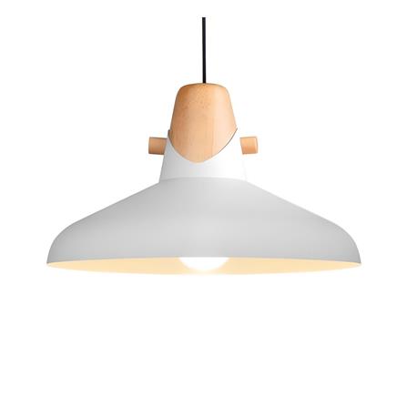 ไฟช่อ L&E 01-02659 สีขาว/ลายไม้ 1 หัว_1