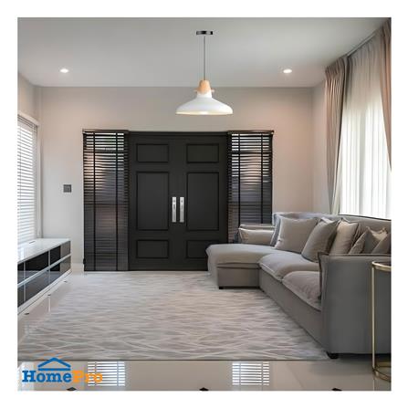 ไฟช่อ L&E 01-02659 สีขาว/ลายไม้ 1 หัว_2