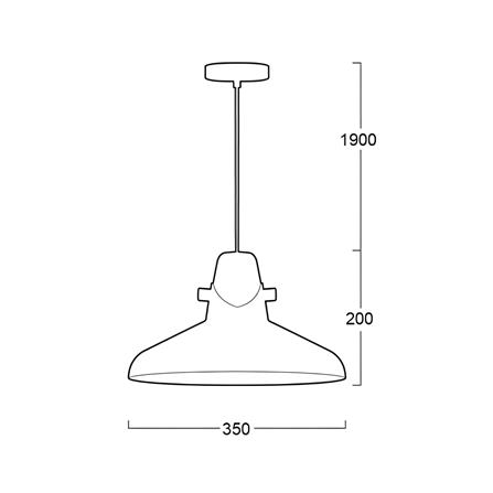 ไฟช่อ L&E 01-02659 สีขาว/ลายไม้ 1 หัว_3