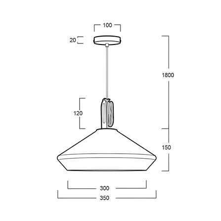 ไฟช่อ L&E 01-02950 สีดำ 1 หัว_3
