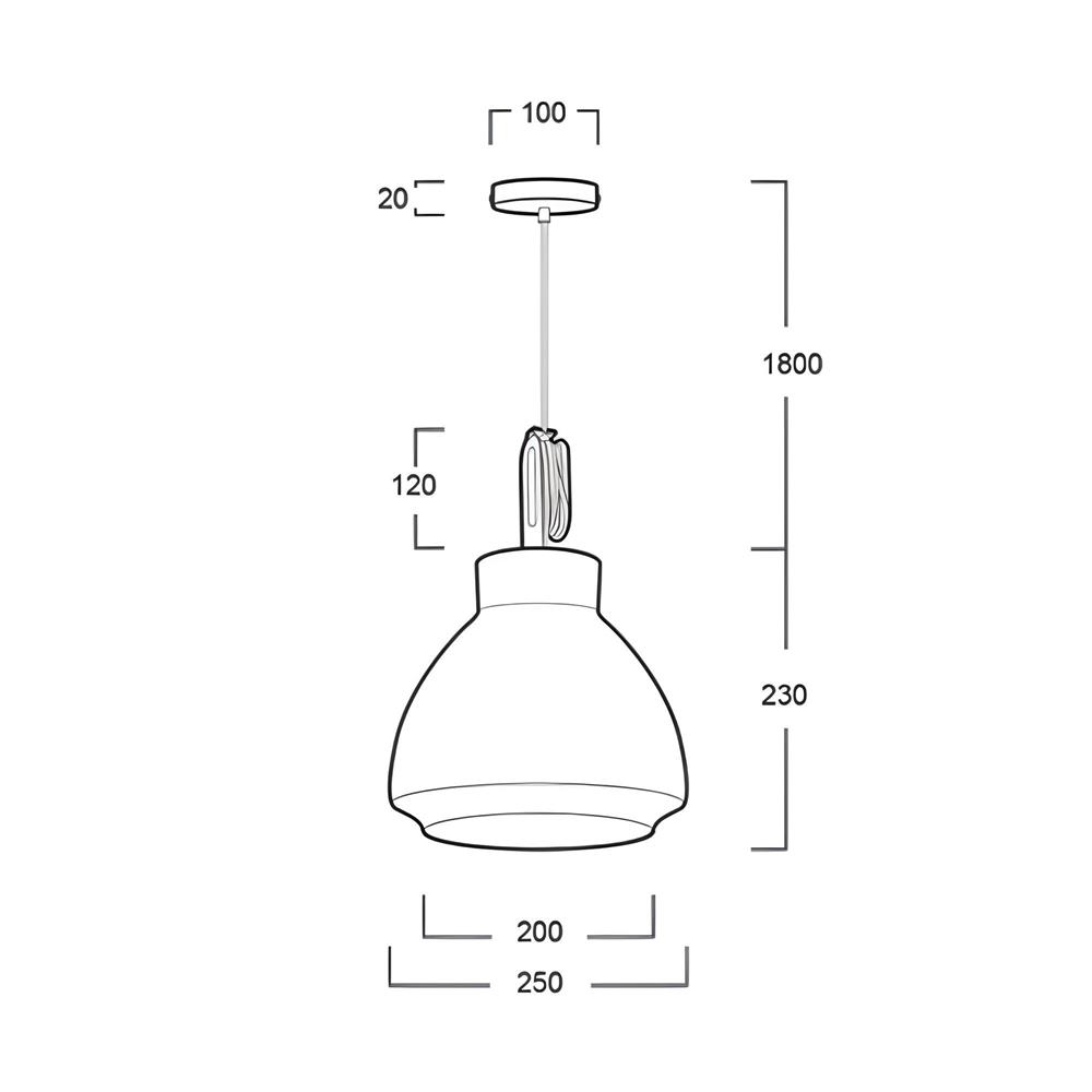ไฟช่อ L&E 01-02949 สีแดง 1 หัว