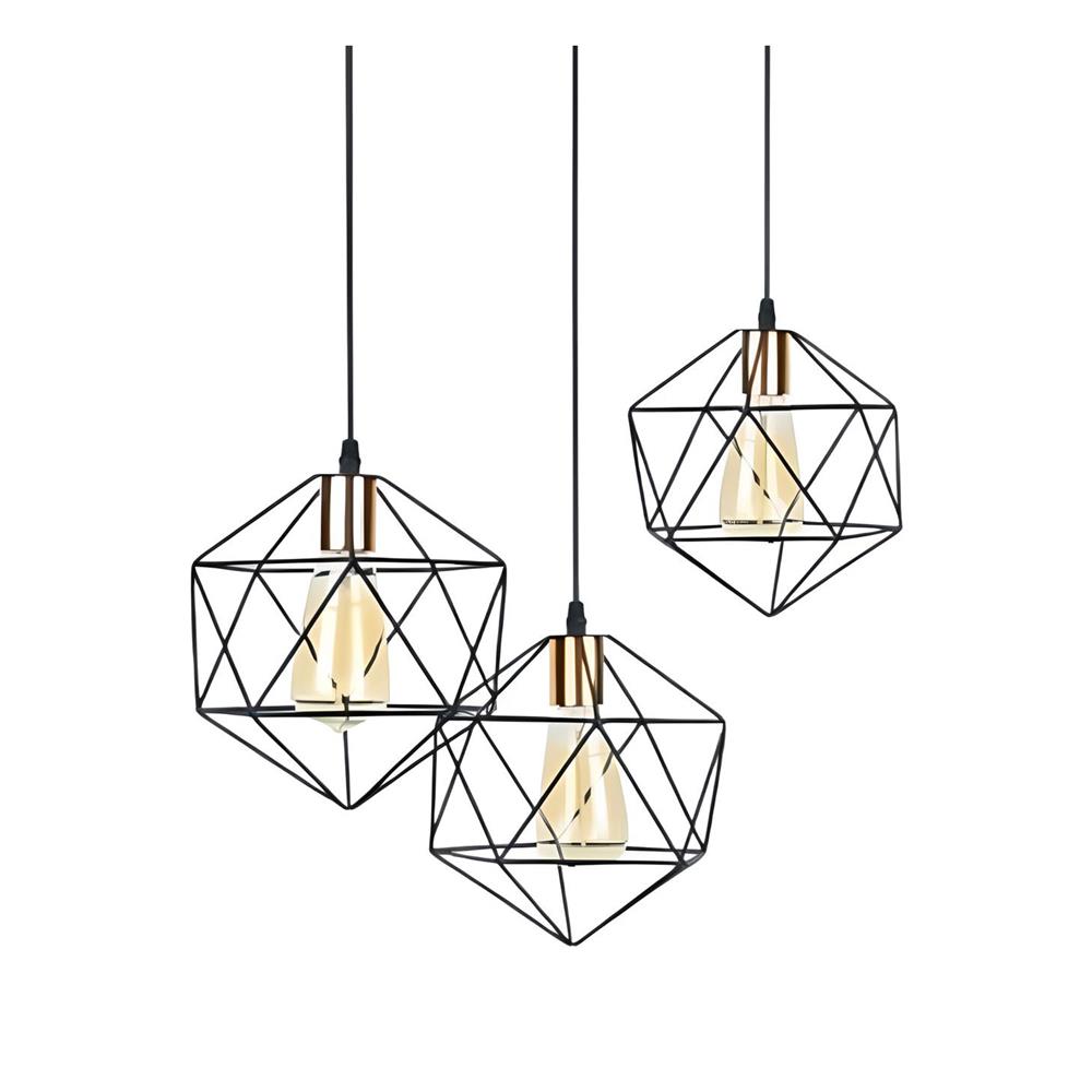 ไฟช่อ LUMAX 01-02889 สีดำ 3 หัว