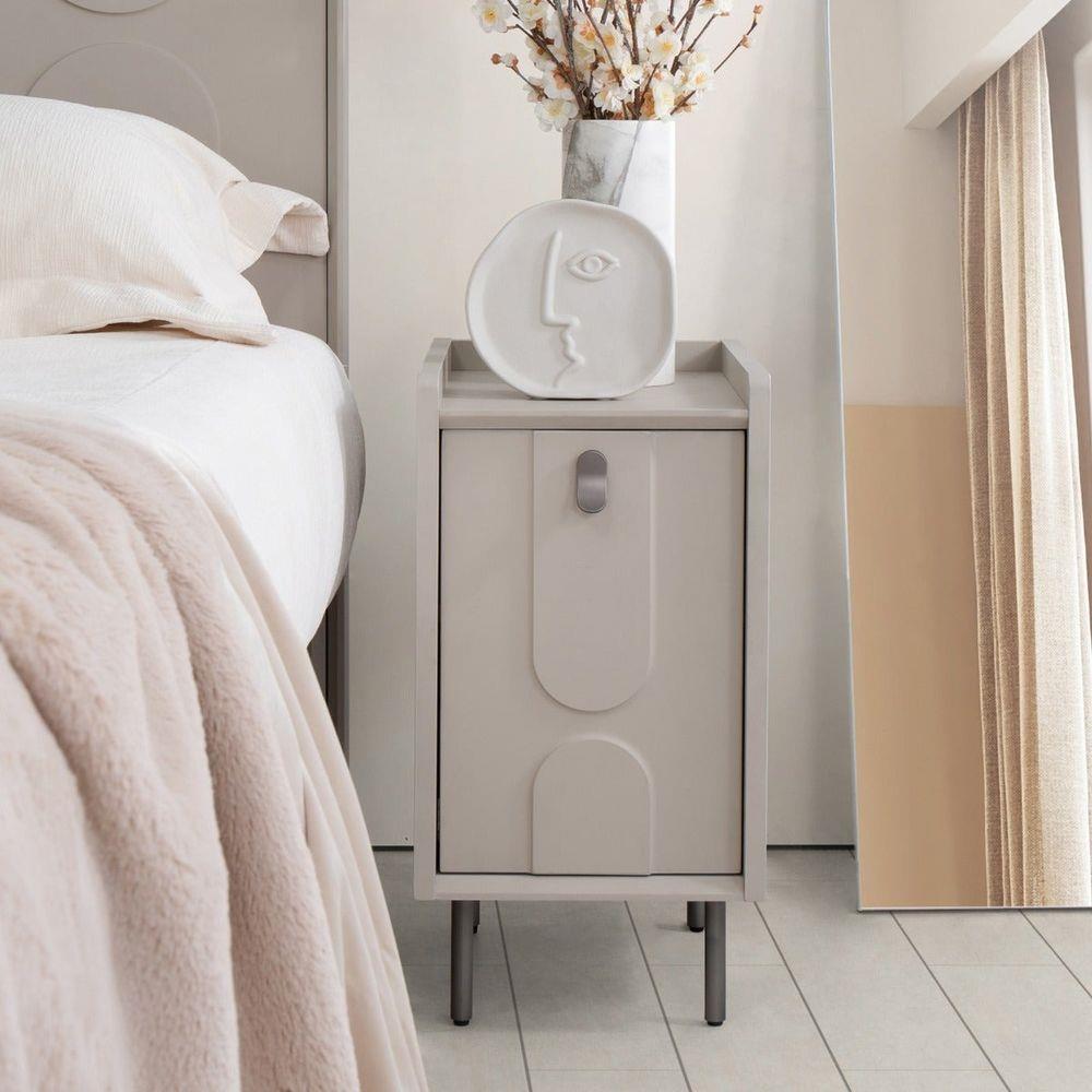 ตู้ข้างเตียง SB FURNITURE LAVIQUE 19225504 30 ซม. สีครีม