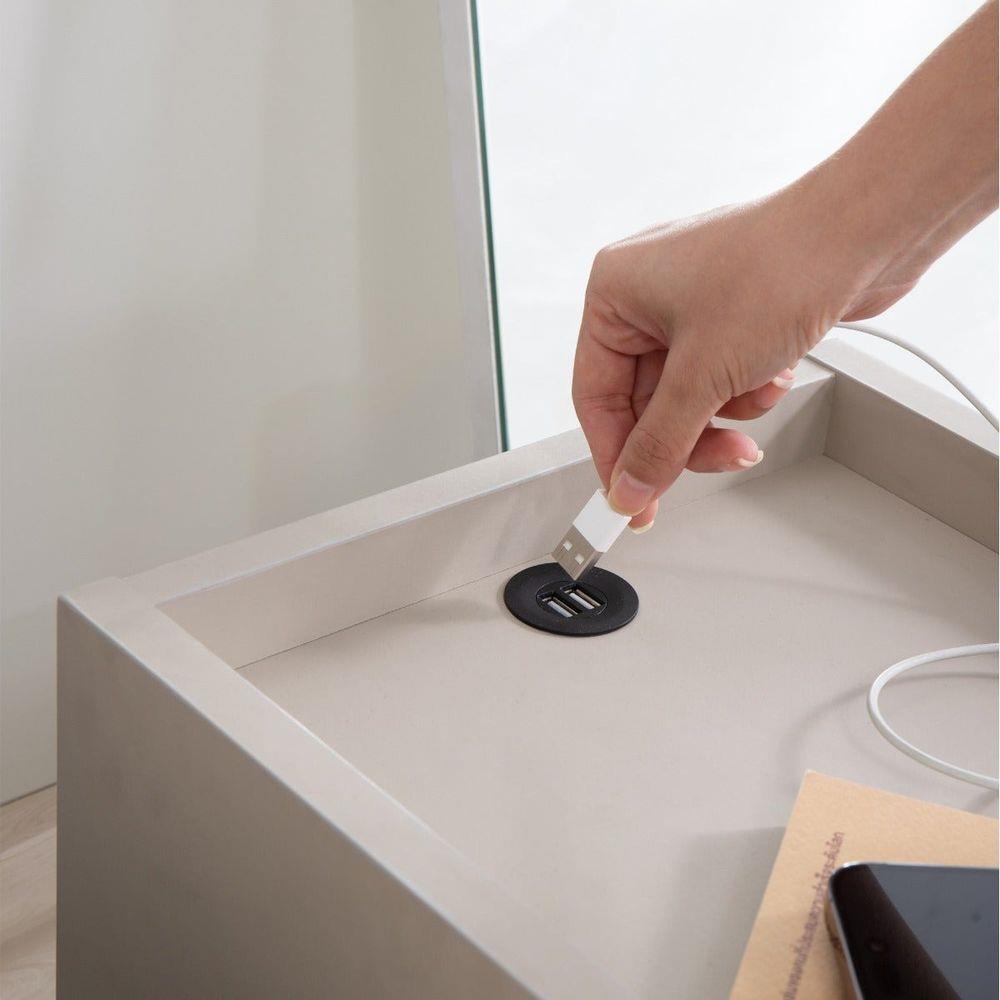 ตู้ข้างเตียง SB FURNITURE LAVIQUE 19225504 30 ซม. สีครีม