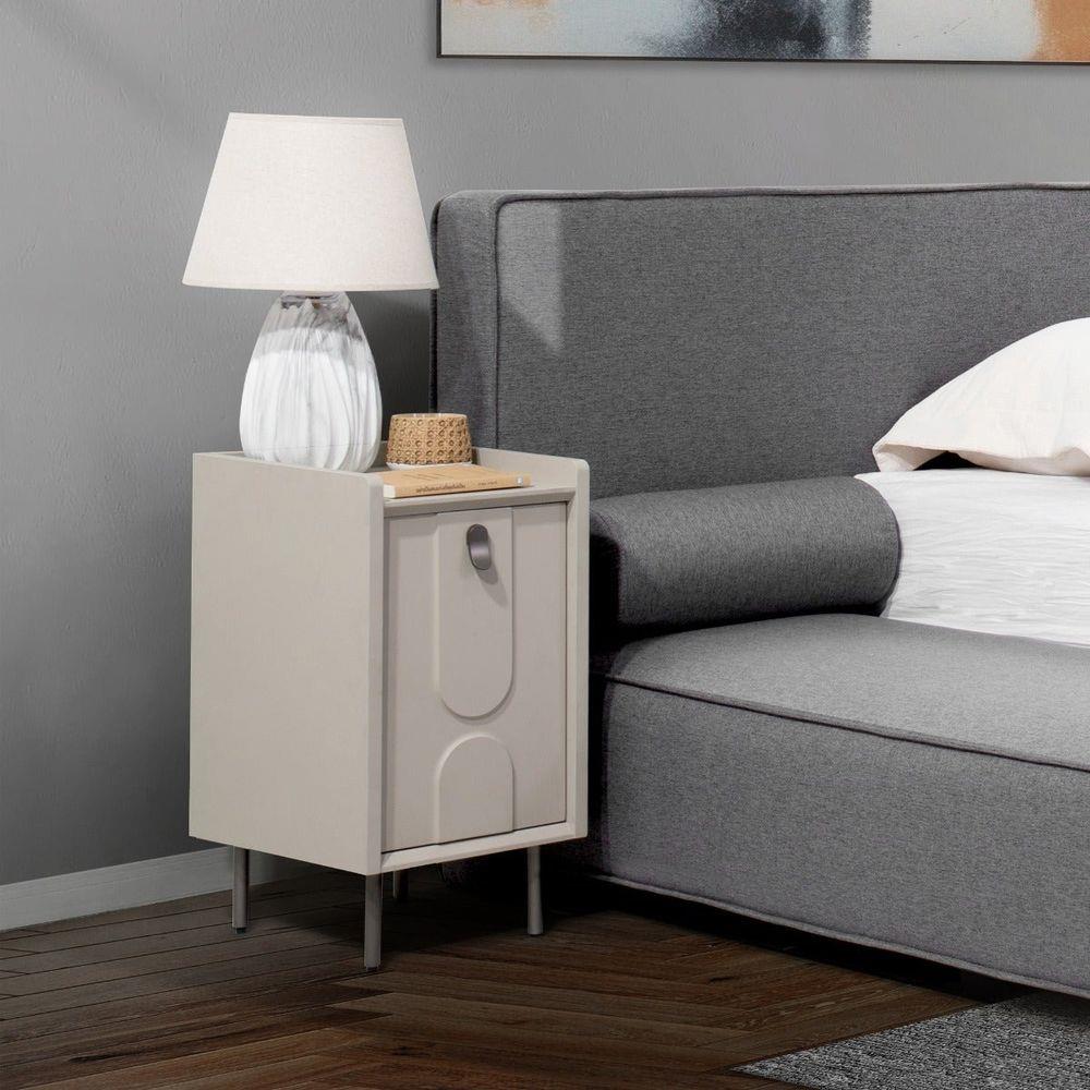 ตู้ข้างเตียง SB FURNITURE LAVIQUE 19225504 30 ซม. สีครีม