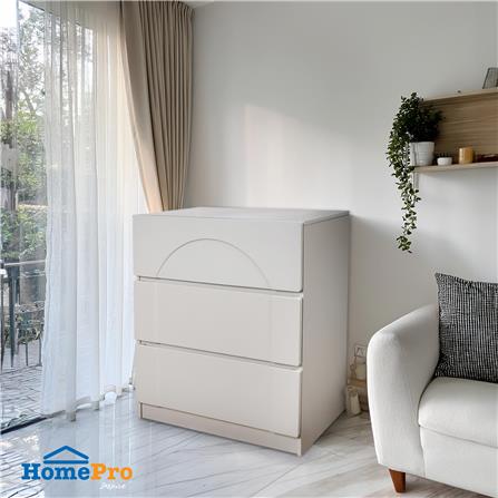 ตู้ลิ้นชัก 3 ลิ้นชัก FURDINI CURVE 80 ซม. สีเทา_5