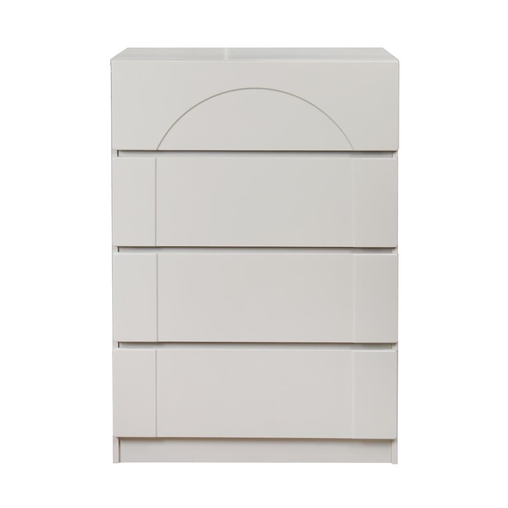 ตู้ลิ้นชัก 4 ลิ้นชัก FURDINI CURVE 80 ซม. สีเทา