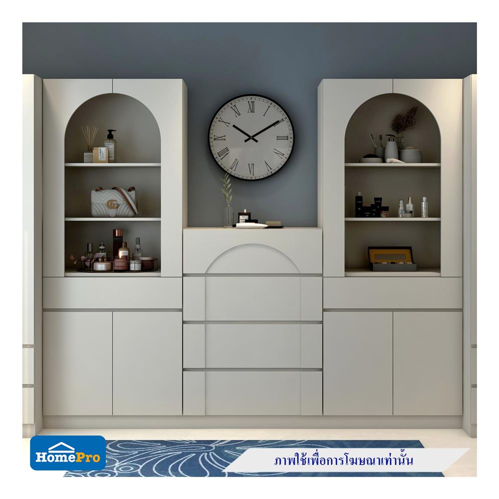 ตู้ลิ้นชัก 4 ลิ้นชัก FURDINI CURVE 80 ซม. สีเทา