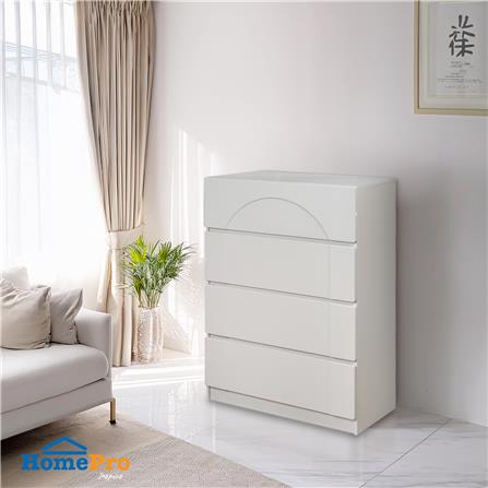 ตู้ลิ้นชัก 4 ลิ้นชัก FURDINI CURVE 80 ซม. สีเทา_5